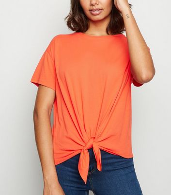 Orange Shirt Dress